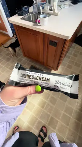 another day another protein bar because @KIND Snacks stopped selling my favorite flavor 😭 @Barebells USA pretty dang good  #barebellsproteinbar #redheadthriving #proteinbars #kindsnacks #proteinbarreview 