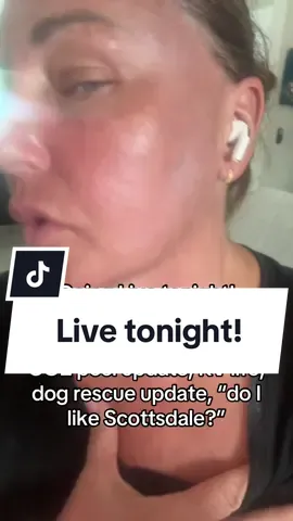 What do you do when you’re stuck at home for a week because you had a laser treatment? I never go live on TikTok, but I want to tonight and say hi to everybody.  
