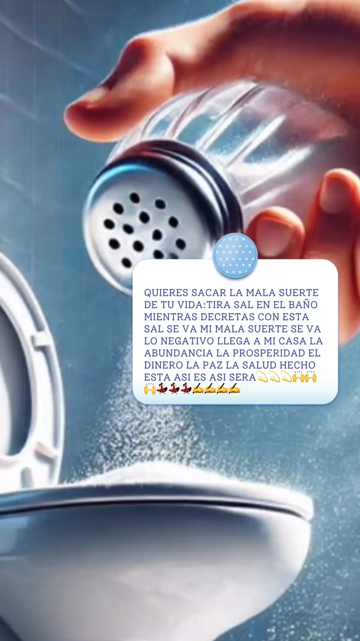 #sal #malasuerte #viraltiktok #tiktokmademebuyit #paratiiiiiiiiiiiiiiiiiiiiiiiiiiiiiii TIRA SAL EN EL BAÑO Y LA MALA SUERTE SE IRA 🫵🏻🫵🏻🫵🏻👀👀👀🫠🫠🫠