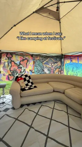 I love our little Plur Princess cave ❤️ #camping #campingfestival #camp 