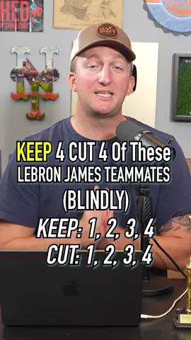 KEEP FOUR CUT FOUR LEBRON JAMES TEAMMATES IN THEIR PRIME! Do You Agree? #fyp #NBA #basketball #game #lebron 