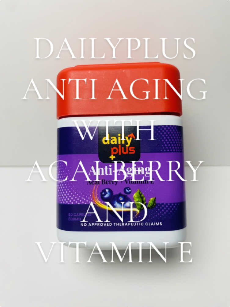 Kung 30yrs old and up kana i suggest to take this Daily Plus Anti Aging Supplements it's helps your skin more glowing and it's keeps younger looking ✨💗 #dailyplus #dailyplusantiaging #dailyplusantiagingsupplement #dailyplusacaiberry #antiagingsupplement #acaiberry #vitamine  @Daily Plus 