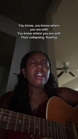 Let Down with echo??? @Radiohead #letdown #radiohead #cover #singing #guitar 