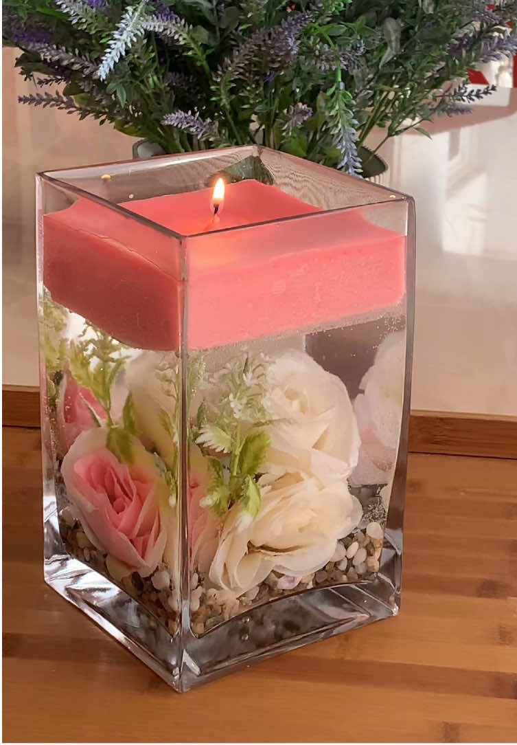 Reciclaje de velas. #decoracion #velas #flores #manualidades #reciclaje 