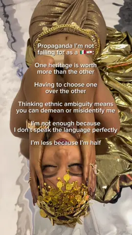 It’s wild to me how some ppl think they can speak to someone who is mixed. When I tell you my ethnicities the response should be, “wow that’s great!”.. Not a bunch of interview questions meant to question my validity, or remarks demeaning my appearance, OR disbelief 😀 Dear mixed girl, this isn’t normal & don’t be afraid to be stern in the face of ignorance 👍🏼 #latina #arab #identitycrisis #relatable #fyp 