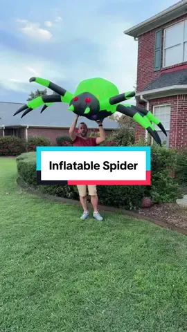 9ft Inflatable Halloween Spider #halloween #halloweendecor #inflatable #halloweeninflatables #tiktokshopcreatorpicks 