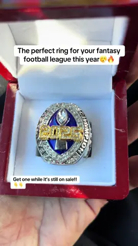 Get your league’s ring today, on sale right now!! #fyp #tiktokshop #2025 #fantasyfootball #viral 
