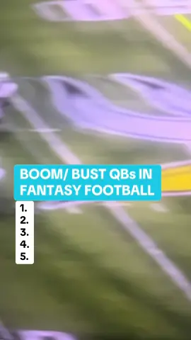 Boom/ busts QBs in fantasy football!! #nfl #fyp #fypage #fantasyfootball #nflfantasy 