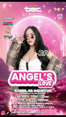 @djreremelinda2 akan hadir lagi di Deli Entertainment Club🔥🔥 Ayo seru-seruan bareng, Happy Enjoy bareng dan Engkol bareng 💃💃 Catat tanggalnya dan reservasi sekarang! #delientertainmentclub #djviral #fyp #clubmalam #disco #happyenjoy #seeyouonthedancefloor 