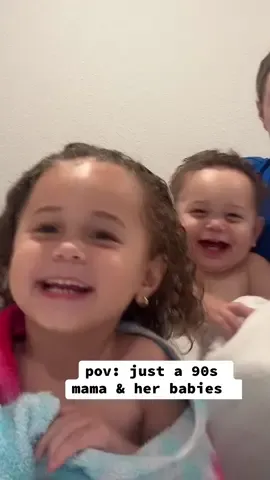 Shaking our sillies out before bed🥹🥰 #momlife #90s #throwback 