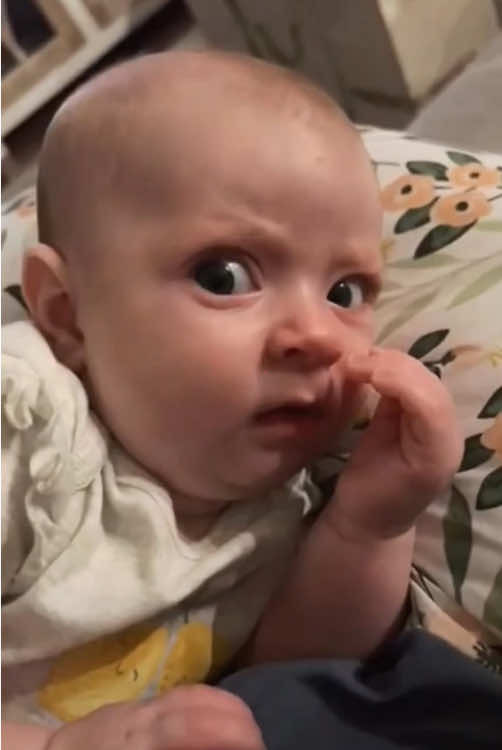 Strange expressions on baby’s face #interesting #baby #cute #fyp #foryou 