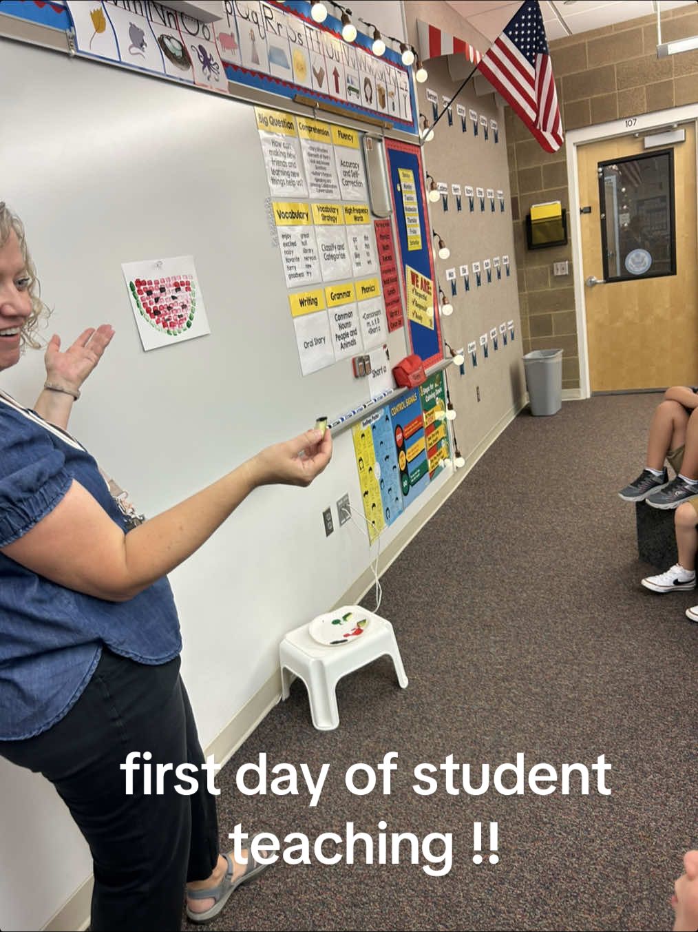 everyone pray that I’ll survive the semester please and thank you #studentteacher #firstgrade #firstdayofschool #studentteaching #fypシ 
