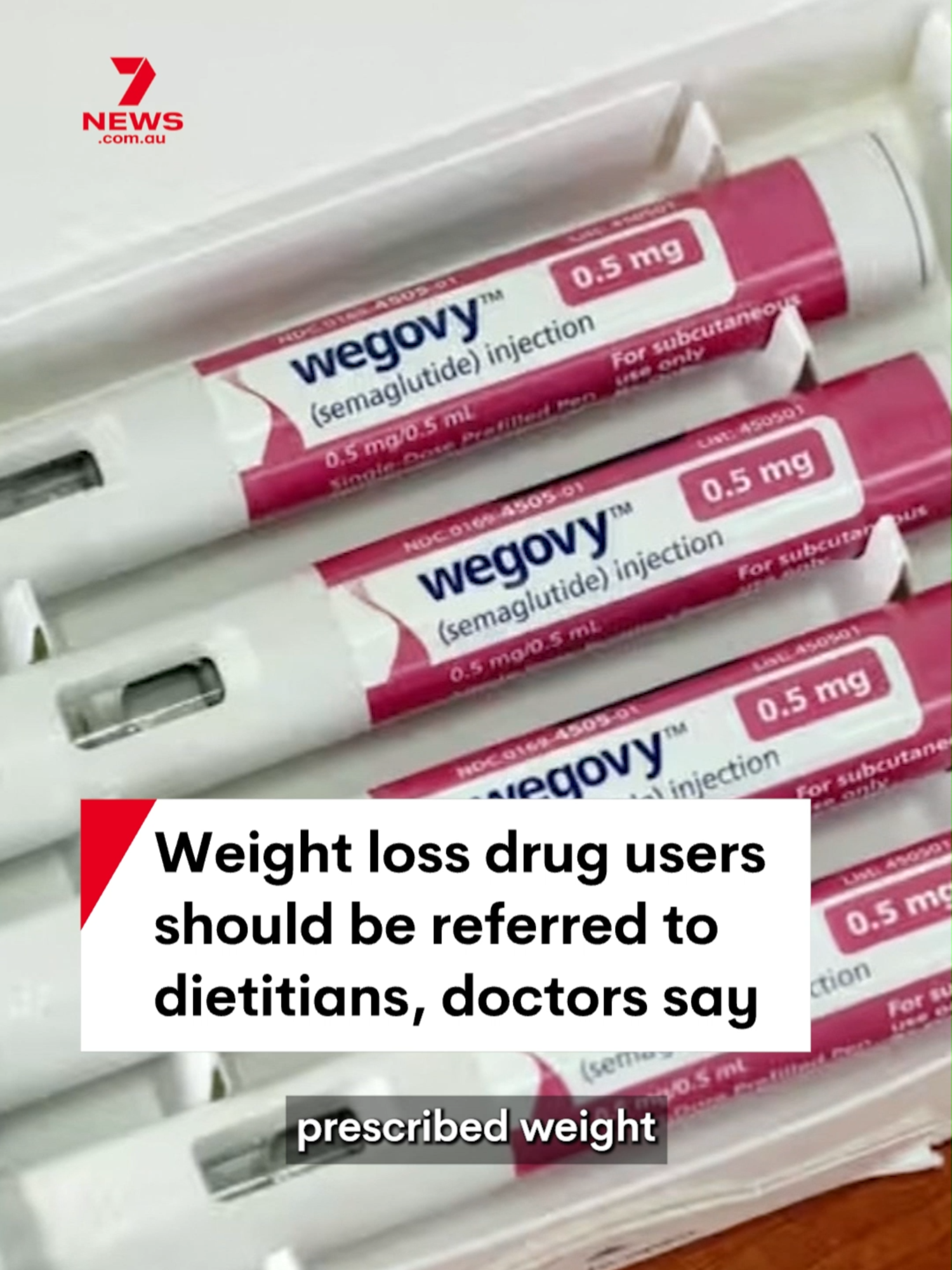 Doctors are urging the government to ensure anyone prescribed weight loss drugs including Ozempic and Wegovy is also referred to a dietitian. #weightloss #ozempic #wegovy #doctor #health