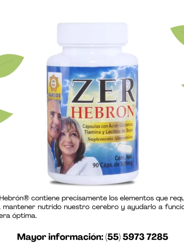 ¿Sientes que tu cerebro necesita un extra? Conoce Zer-Hebron de Alecos. 🌟 Para mantenerte alerta, concentrado/a y con la mente ágil en tu día a día, Zer-Hebrón® te proporciona los nutrientes que tu cerebro requiere para funcionar de manera óptima. ¡Siéntete con la vitalidad mental para conquistar tus retos! ¡Explora todas las opciones y encuentra el producto perfecto para ti! Para mayor información y para adquirir cualquier producto de la línea, contáctanos hoy mismo. 📞 Llámanos al: (55) 5973 7285 #TinturaDrJavierAGómez #ProductosNaturales #Herbolaria #SaludIntegral #Bienestar #CuidadoNatural #ClubNaturistaAlecos #Chimalhuacán #VidaSana #RemediosNaturales #GelesNaturales #CremasNaturales #SaludYVida #Nezahualcoyotl #fypシ #DrJavierAGómez