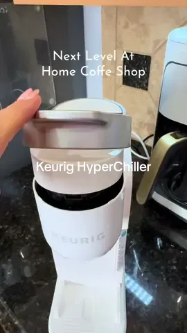 What would you name your own coffee shop? @Keurig made at home iced coffee taste even better by giving us the HyperChiller. No more watered down nastiness. The price is unbelievable as well. Make your own 👩‍🍳💋 concoction and save time and money. #keurighyperchiller #coffeelovers #icedcoffeeathome #hyperchiller #icedcoffeehack 