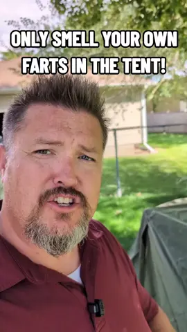 Only smell your own farts in your own tent when camping instead of spooning with another guy on the hunting trip! #campinglife #camping #Outdoors #men #women 