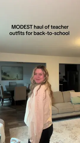 I’m flabbergasted by some of the outfits teachers are wearing in the classroom working with CHILDREN!! I cannot understand how that’s ok. Here’s a few options I got from Tjmaxx that I think are appropriate for teaching. #teacheroutfit #teacherhaul #haul #modestfashion #teachersoftiktok 