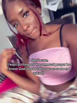 I wasn’t getting any spiritual growth or benefit from that area of my life and I knew he knew that #relateable#removalprayer#God#viral#spam 