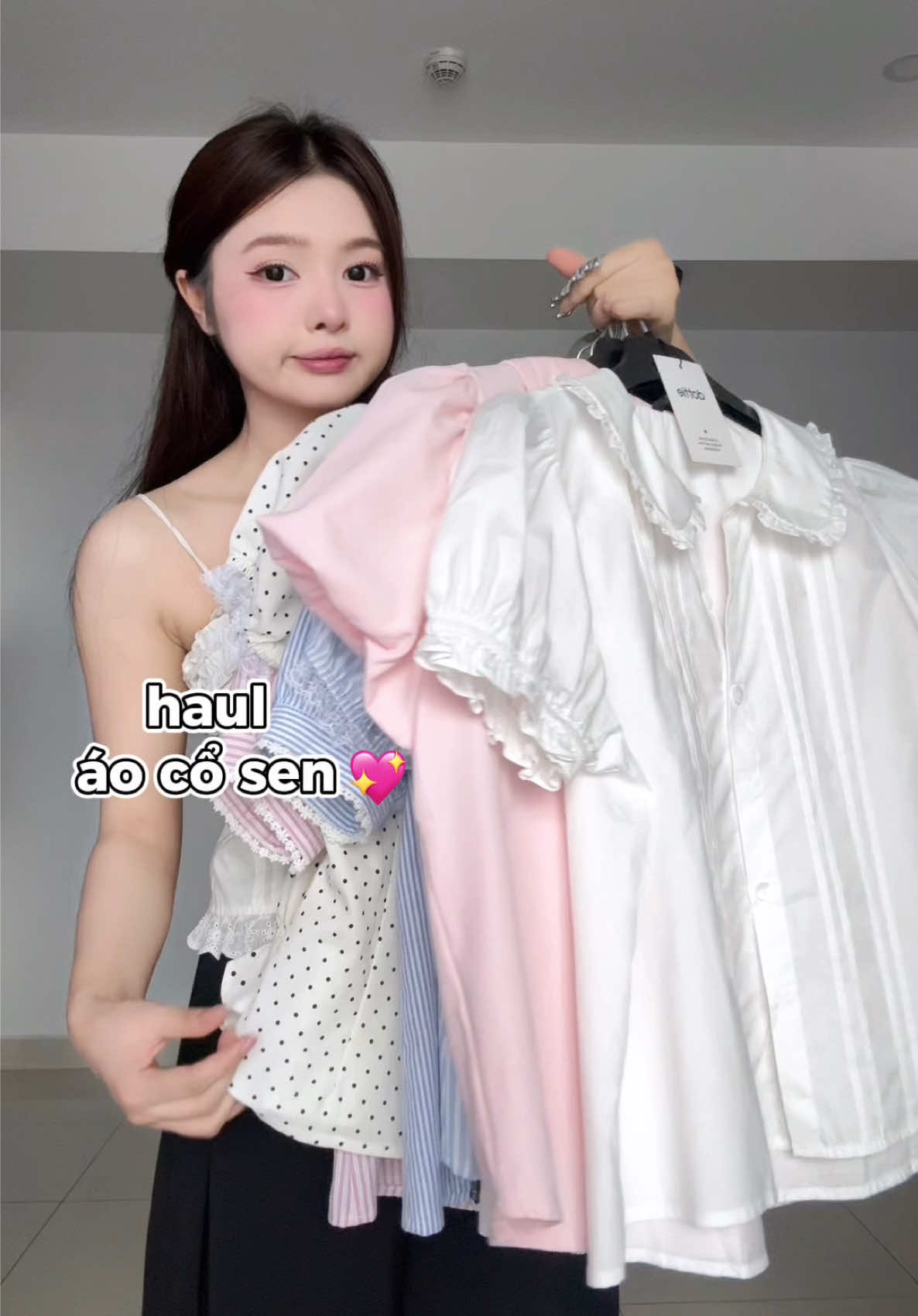 hehe mng thích áo cổ sen hăm 🎀 #vulaci #onlymie 