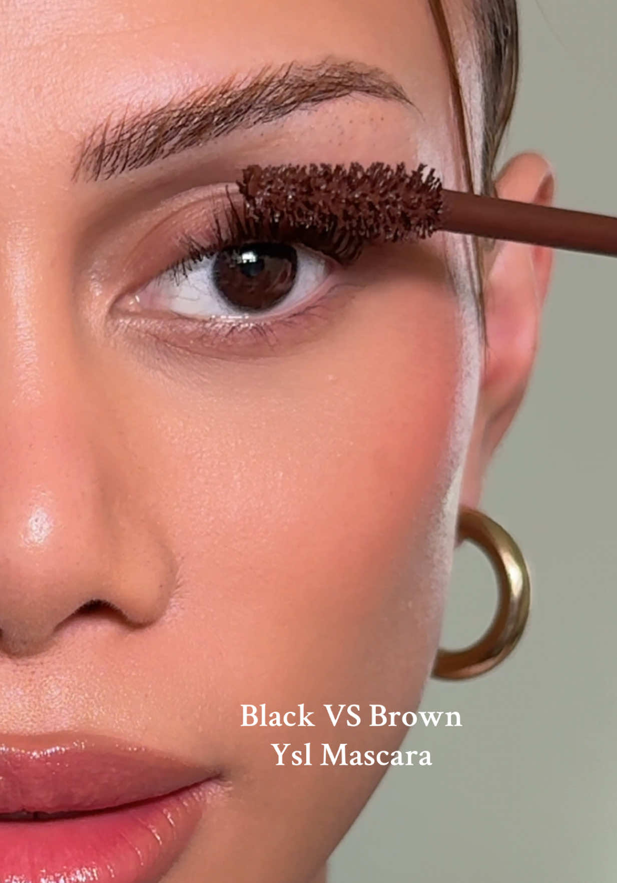 Black vs Brown  @YSL Beauty  lash clash extreme volume mascara 🖤🤎 shades: - overnoir black - uninhibited brows  #yslbeautylashclash #giftedbyyslbeauty #mascarareview #brownmascara #mascarahack 