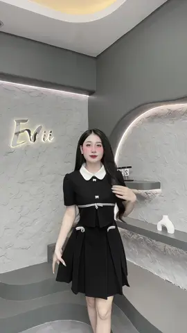 Váy thiết kế dáng ngắn xếp ly cổ sen❤️😍#vaythietke #vayxinh ##vaytieuthu #vaytieuthu 