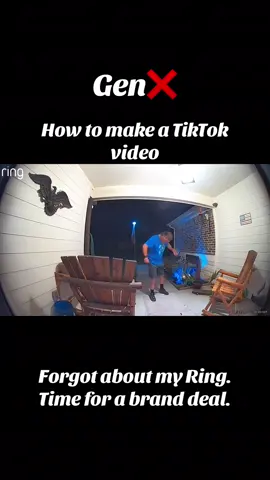 Forgot about my Ring doorbell. So this is now an instructional how to video. We Gen❌ are a little slow sometimes.#gen❌ #ringdoorbell #howtotiktok 