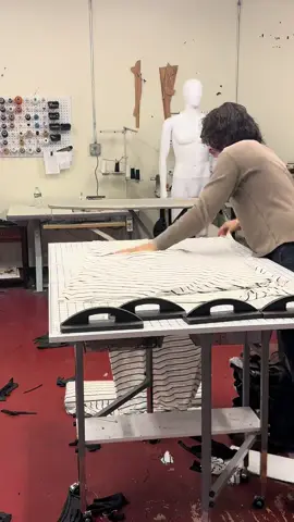 in-house production is no joke #cutandsew #sewing 