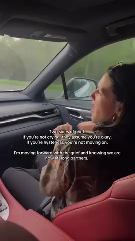 How lucky am I to have had something that makes saying goodbye so hard.  Grieving is long linear, take your time… don’t allow anyone to make you feel like a bad day is wrong or a good day is moving too fast. You’re the only one who can understand what you’re going through.  #fyp #grief #sad #grieving #griefjourney 