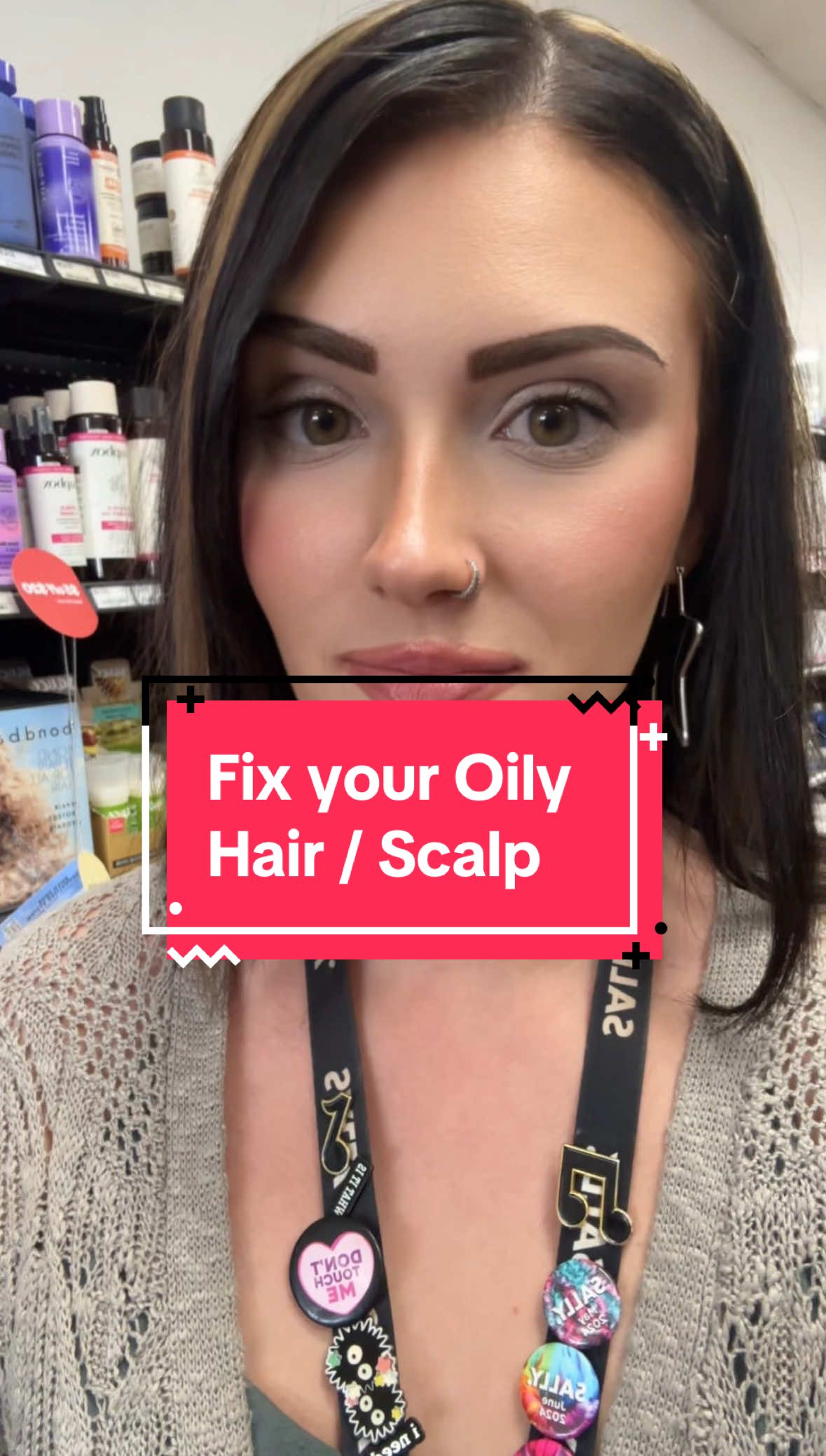 Oily hair can be hard to manage because products that dry it up can make things worse or cause buildup, but here are some things you CAN use to make it better #oilyscalp #oilyhair #clarifyingshampoo #BestHairProducts #bestdryshampoo 