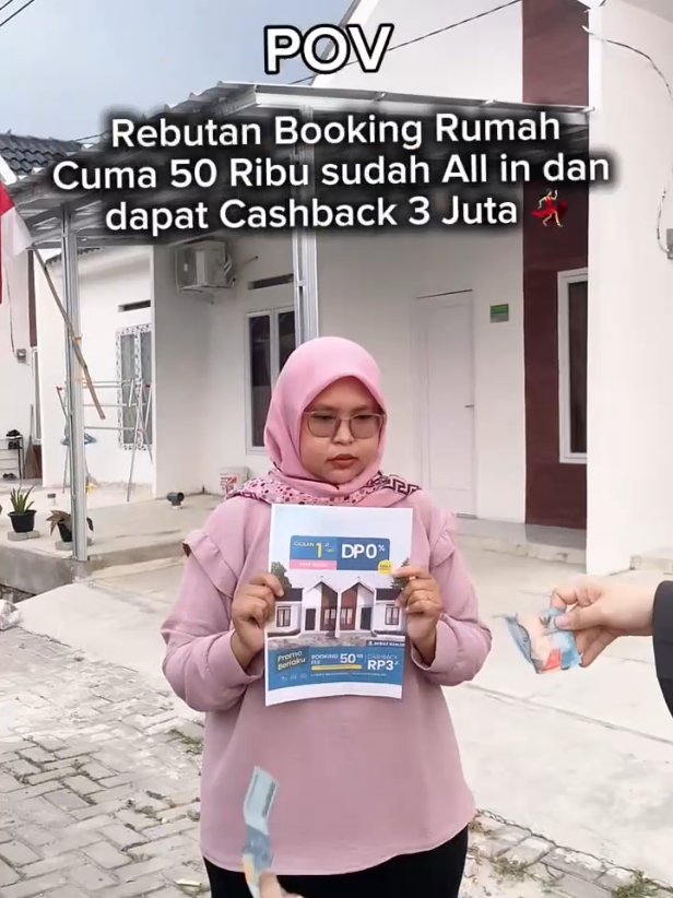 Gimana ga rebutan, beli rumah cuma 50 ribu sudah dapat uang tunai 3 JUTA 😍🥳🎉 #rumahminimalis #rumahidaman #rumahmewah #rumahsubsidi #rumahkekinian #rumahmurah #property #propertyserang #rumahserang #infokragilan #serangtimur 