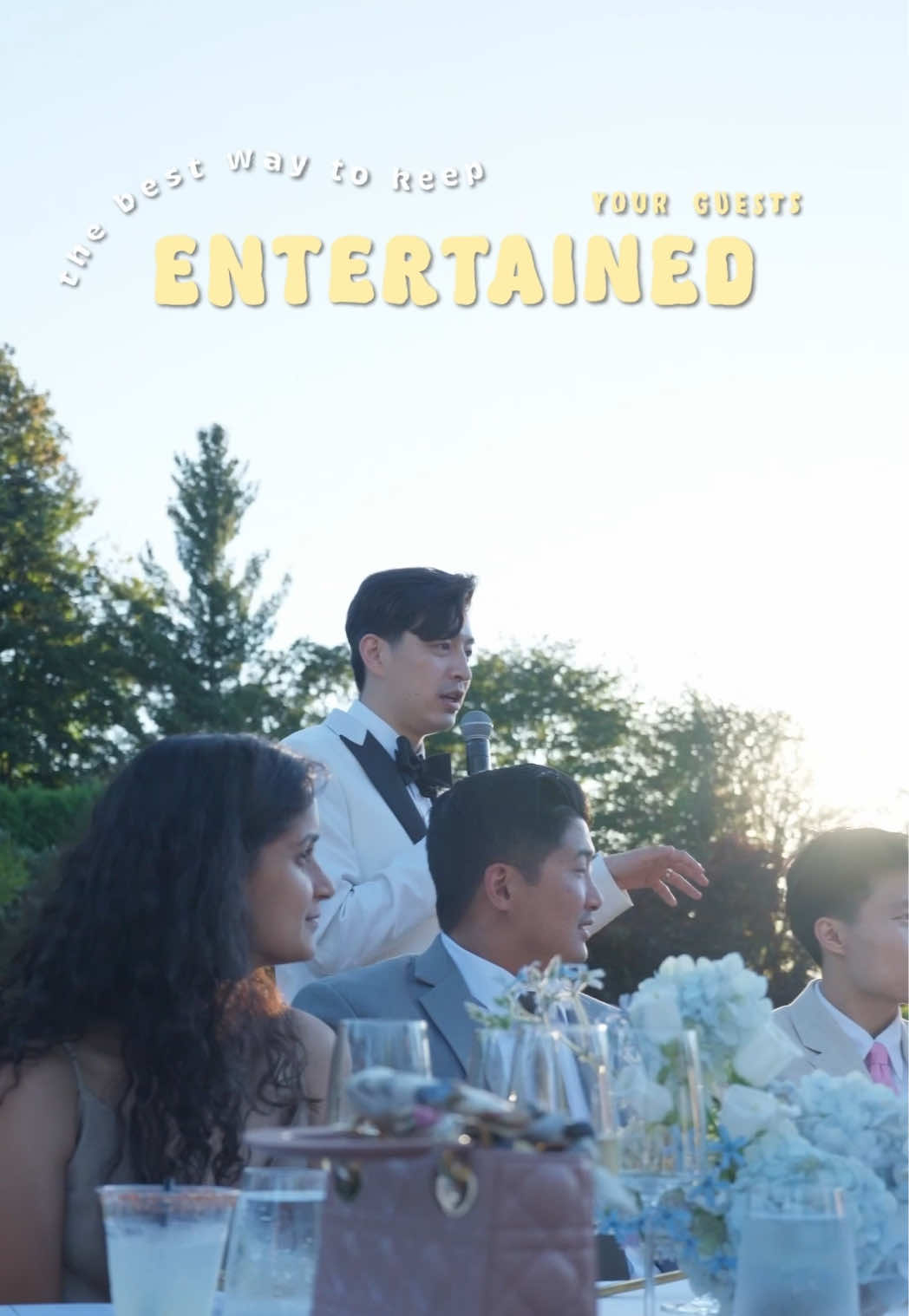 The BEST way to keep your guests entertained at a wedding- include them! #weddinggames #weddingideas #funideas 