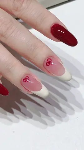 Mẫu nail vẽ nơ xinh xắn #gelpolish #nailart #gel #beautynails #naildesigns 