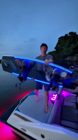 @ActionGlow and @Liquid Lumens Lighting it UP 🚨🚨 #wakeboarding #fyp #wake #actionglow #CapCut 
