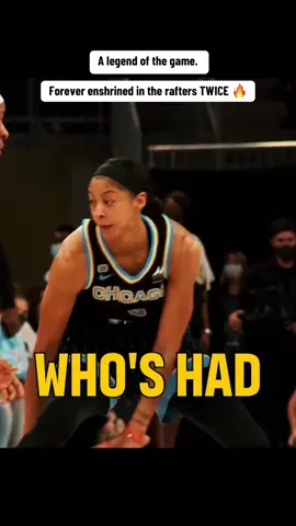 The #ChicagoSky honor #CandaceParker with her second jersey retirement of the year 👏 #WNBA 