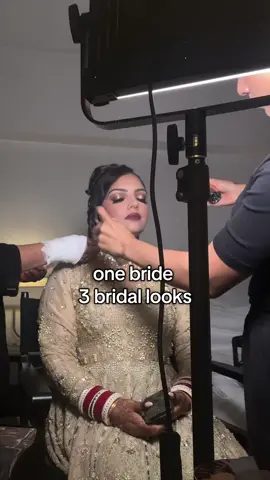 We loved each look SO much  on our stunning bride 🤍  all hair looks & setting @guriya.hair  #bridalmakeup 