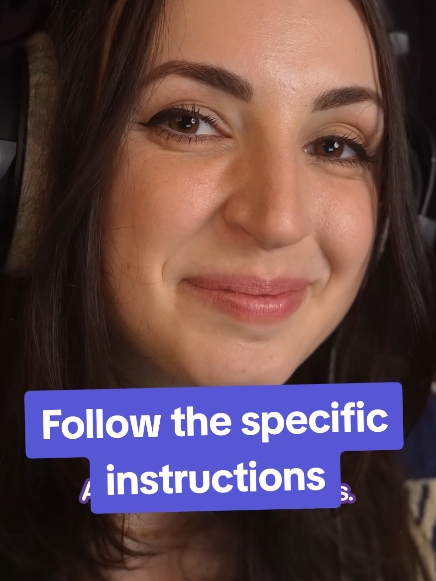 Follow the instructions (but they're very specific)  #asmr #fyp 