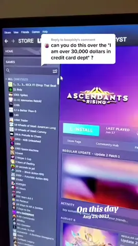 one of my most viral vids #steam #debt #pcgaming #onthisday 
