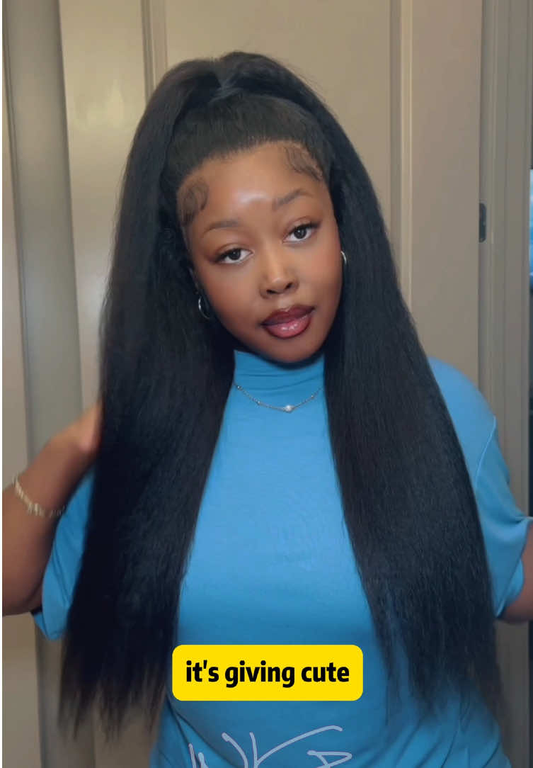 “Back in class but still givin’ main character vibes 👩🏾‍🎓✨ 360 lace + body wave = soft & bouncy ALL day 💕@Doll🤍  Sis, don’t wait — this your sign to grab it 😉 🔥 Up to 70% OFF rn!”#wigfever #humanhairwig #backtoschoolhairstyles #kinkystraightwig #wig 
