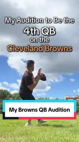 The Browns just got rid of a couple of QBs. It’s my time to step up! 😂 #browns #cleveland #quarterback #washedup #old 