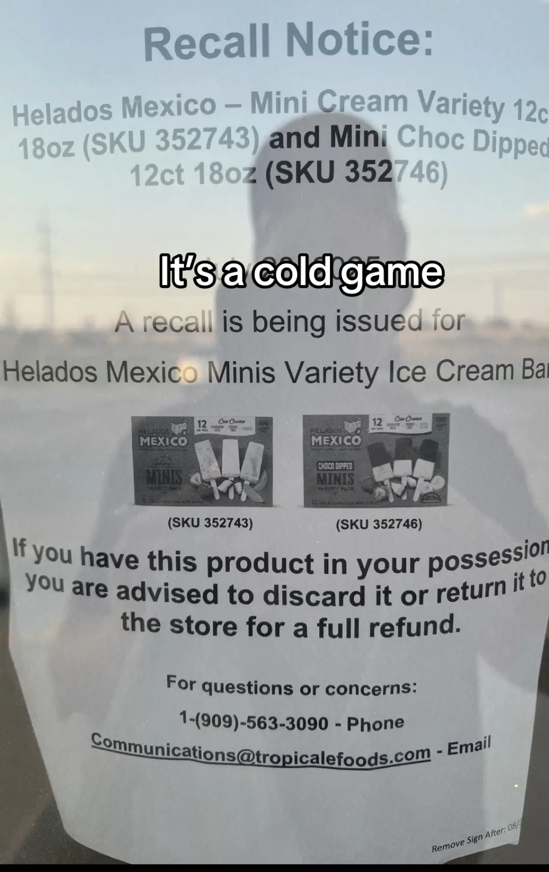 Even the ice cream from Mexico, they’re trying to get rid of #mexico  #2025