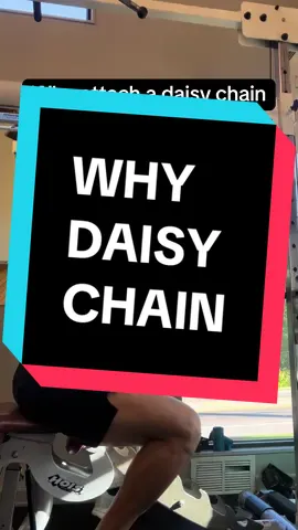 Why do I use a daisy chain: form standardization. #hypertrophy