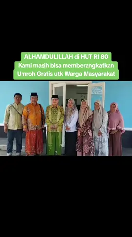 Mudah²an  tahun depan bisa menambah memberangkatkan Umrohnya.. Mohon doanya...