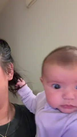 My 3 month old has me hostage ☠️ #postpartumhairloss #3monthsold #fyp 