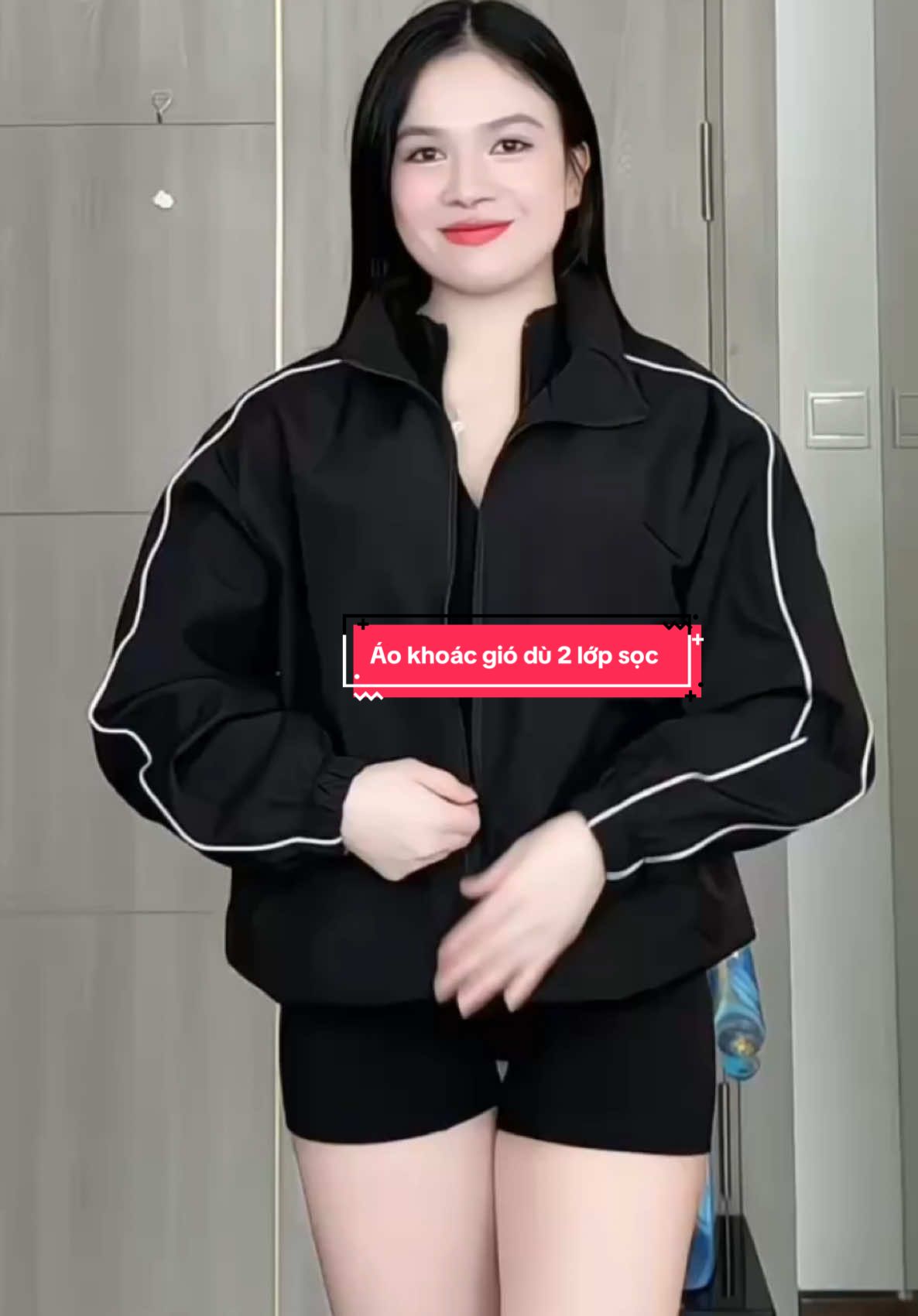 Áo khoác gió dù 2 lớp sọc 