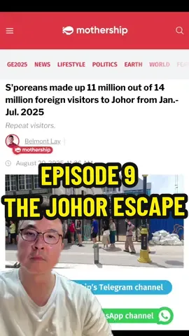 The Johor Escape When home gets too pricey, people cross the border. It’s not just shopping or food - it’s survival and quality of life.  #fyp #anylifechoices #sgfnb #thejohorescape #hardtruths