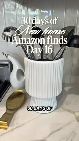 30 days of new home Amazon finds, day 16! Gorgeous white ceramic utensil holder! 🤍 Link in my Amazon store in bio! #amazonhome #amazonfind #amazonhomefinds #kitchengadgets #newhomefinds  