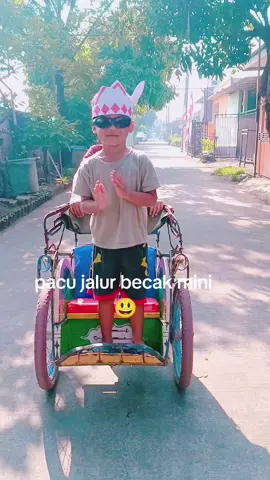 Bocil² ku mau aja di kerjain emaknya 😃 #pacujalur#becakmini#fyp#viral
