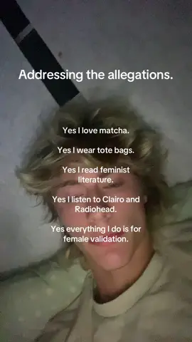 No lie #fyp #malemanipulator #matcha #clairo #radiohead 