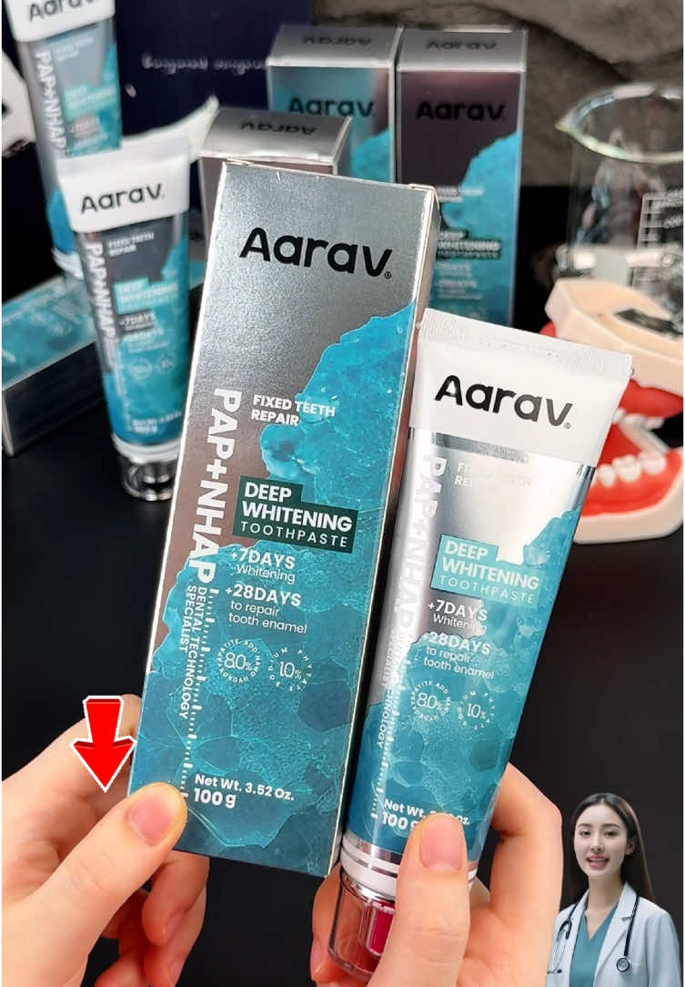 A repair toothpaste that you shouldn’t miss#Aarav #yellowteeth #sensitive #whitening 