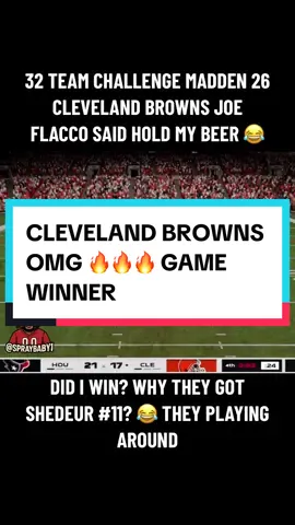 JOE FLACCO ENOUGH SAID 😂🔥 #fyp #madden26 #joeflacco #shedeursanders #clevelandbrowns #comeback 